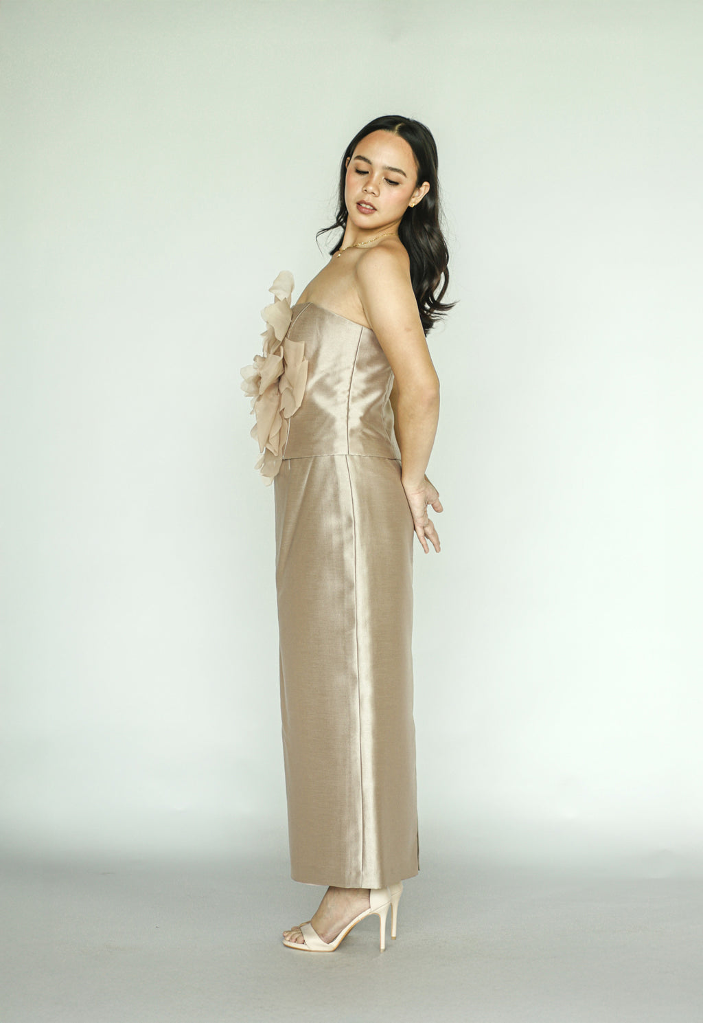 Champagne Bloom Top and Skirt Co-ord