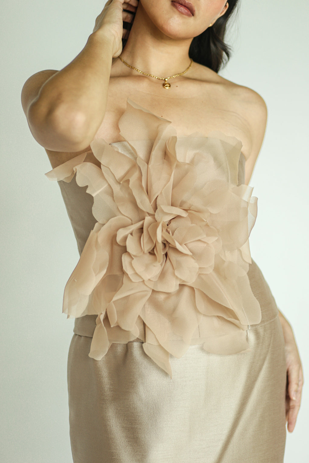 Champagne Bloom Top and Skirt Co-ord