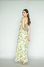 Green Floral Maxi Dress