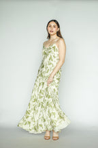 Green Floral Maxi Dress