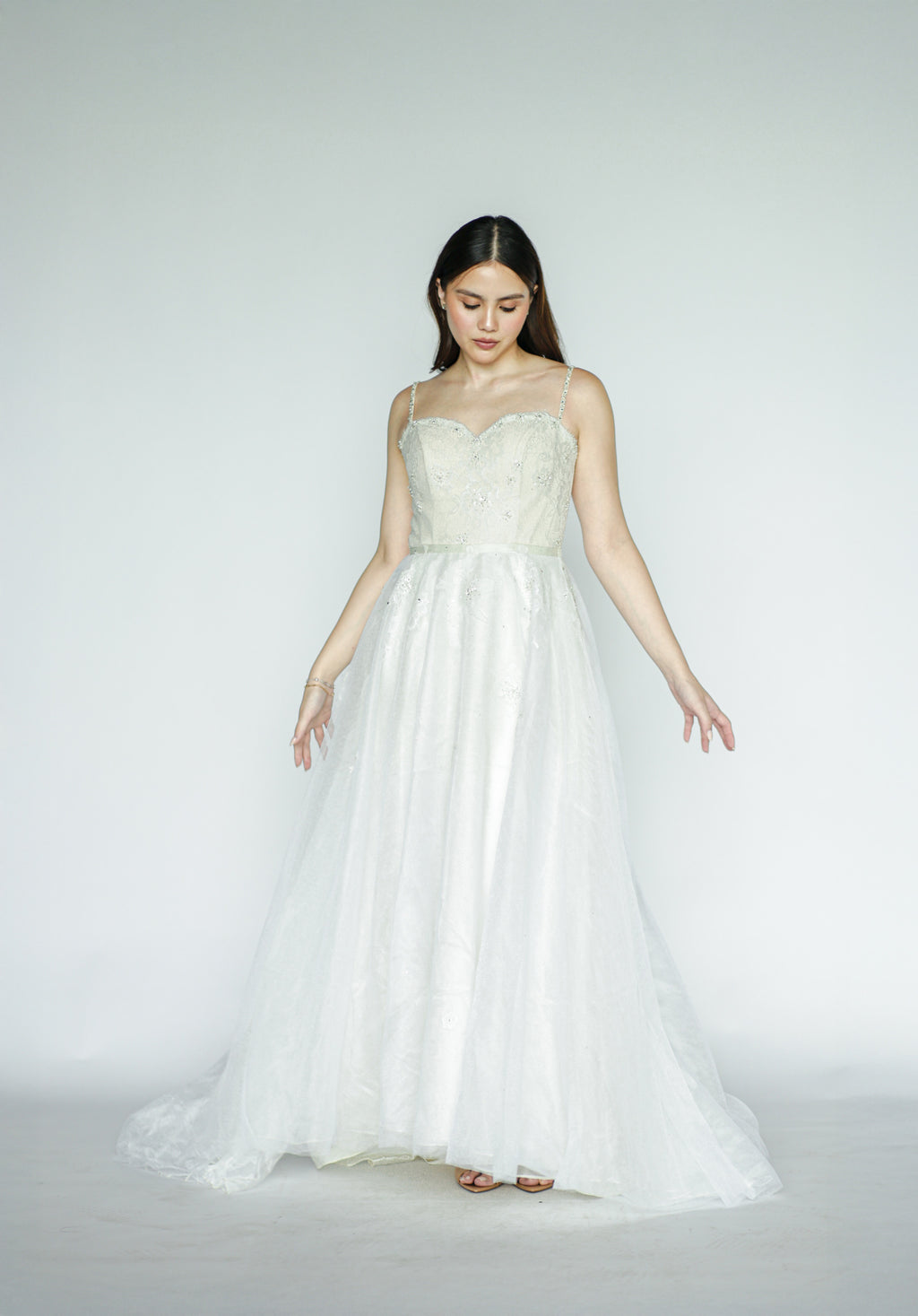 Two in One Bridal Lace Gown (Veil Included)