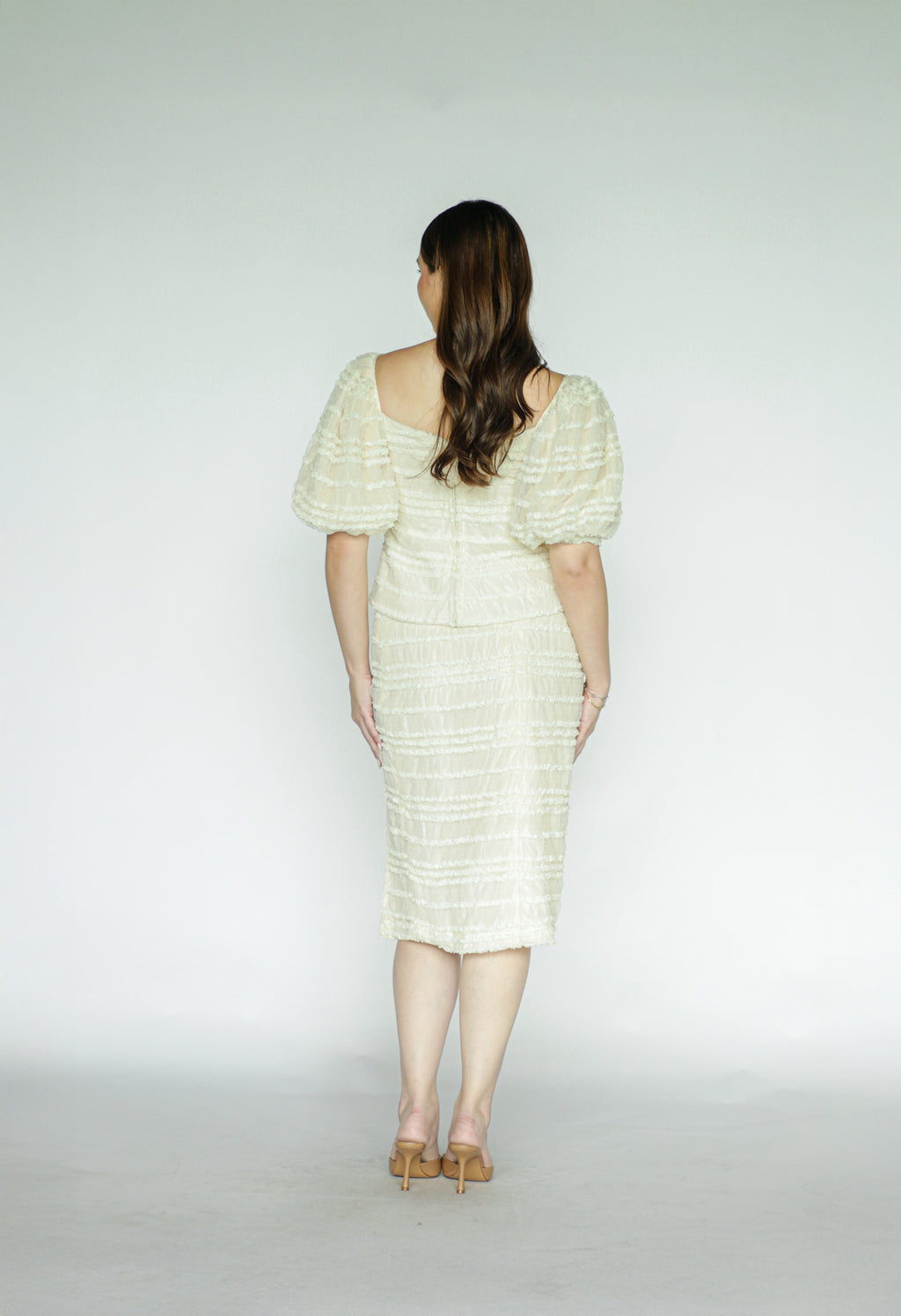 Off White Skirt and Top Co-ord