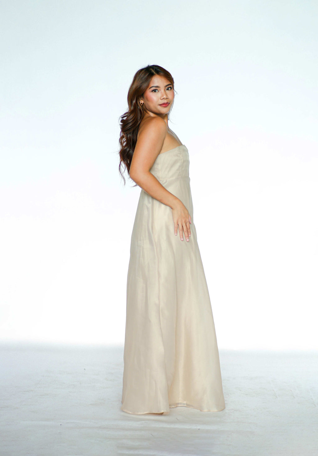Tube Nude Maxi Dress
