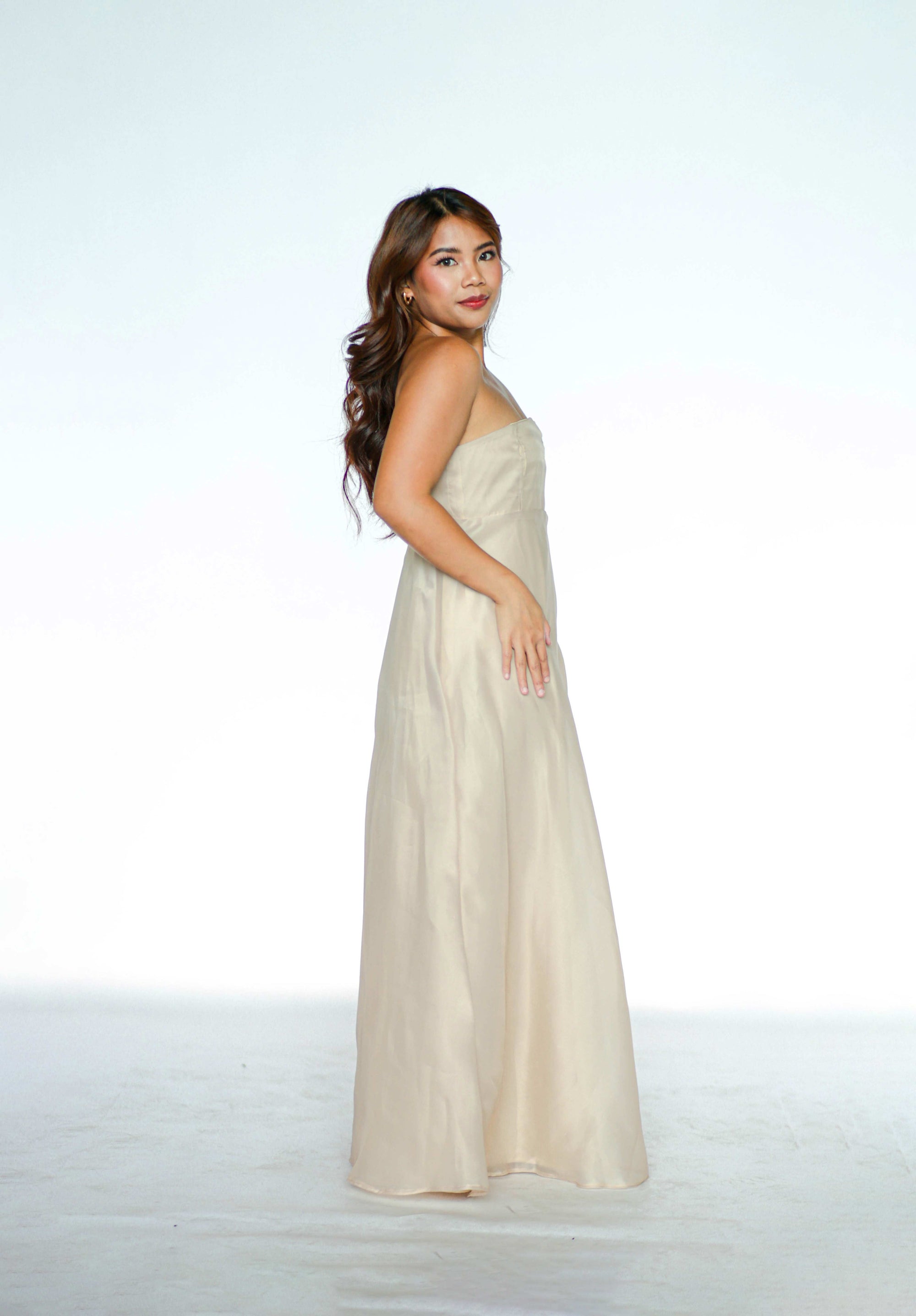 Tube Nude Maxi Dress