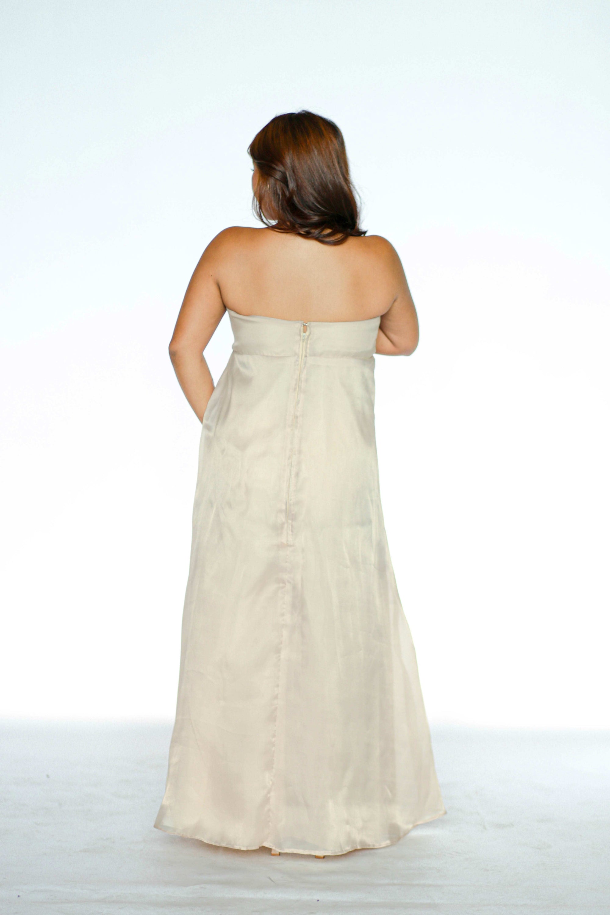 Tube Nude Maxi Dress