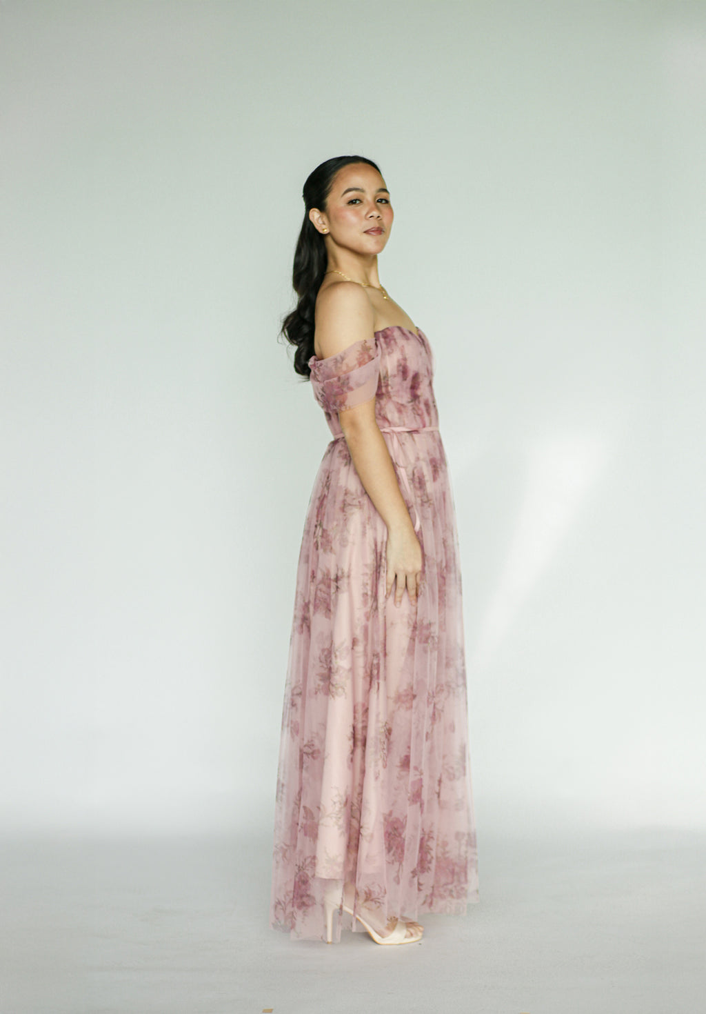 Pink Floral Gown