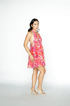 Printed Cotton Mini Dress