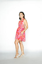 Printed Cotton Mini Dress