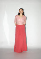 Rose Bloom Evening Gown