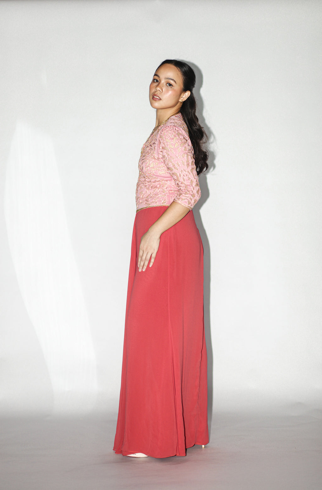 Rose Bloom Evening Gown