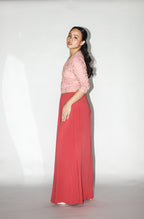 Rose Bloom Evening Gown