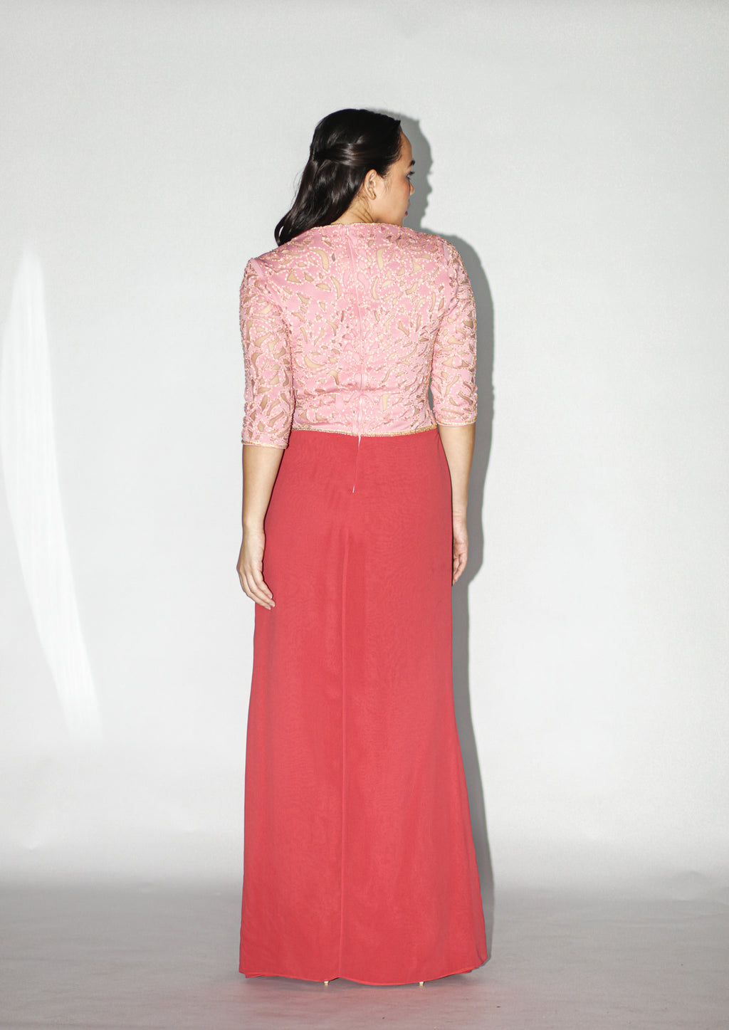 Rose Bloom Evening Gown