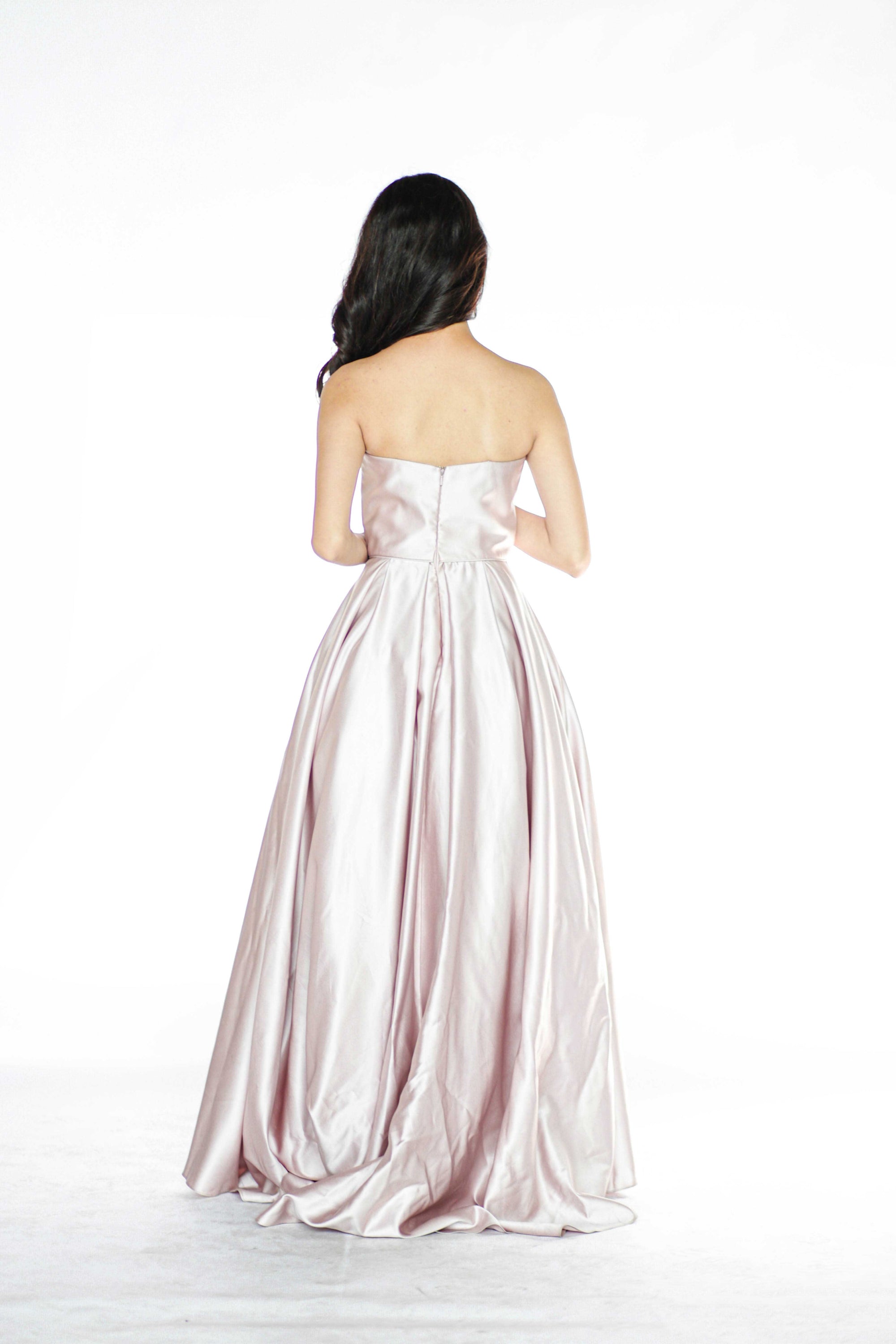 Light Pink Tube A-line Dress