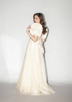Cream Filipiniana Gown