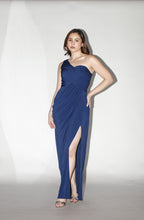 Asymmetrical Royal Blue Dress