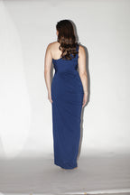 Asymmetrical Royal Blue Dress