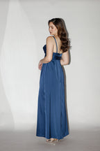 Royal Blue Sleeveless Maxi With Slit