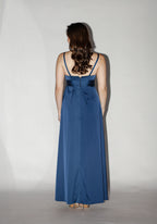 Royal Blue Sleeveless Maxi With Slit