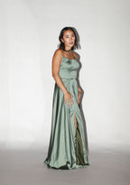 Moss Green Tube Gown