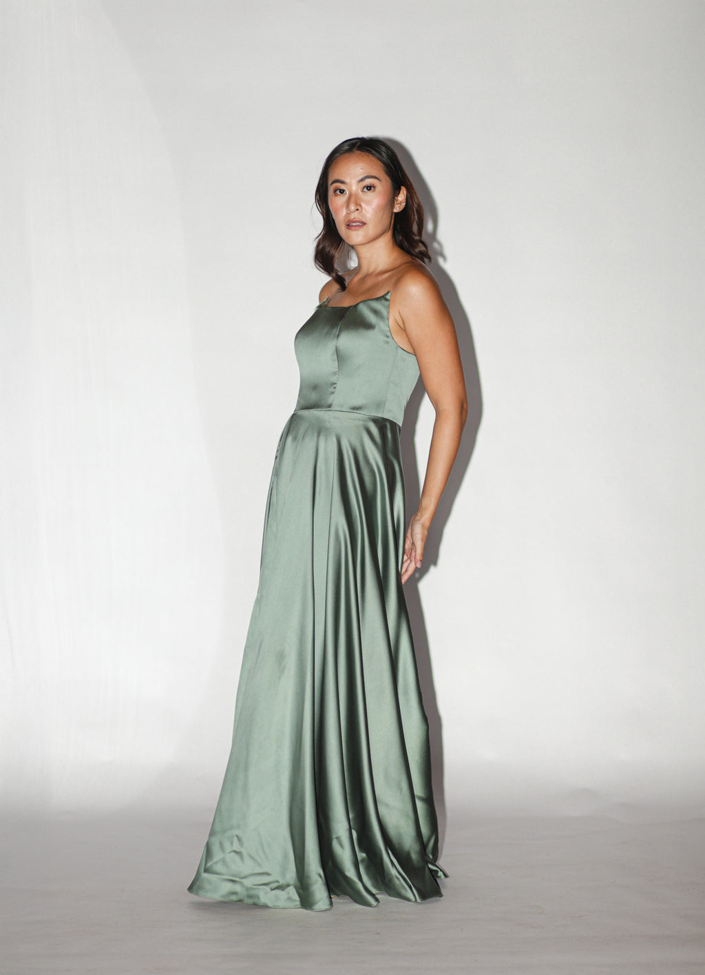 Moss Green Tube Gown