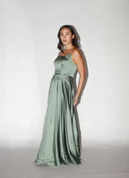 Moss Green Tube Gown