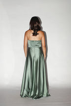 Moss Green Tube Gown