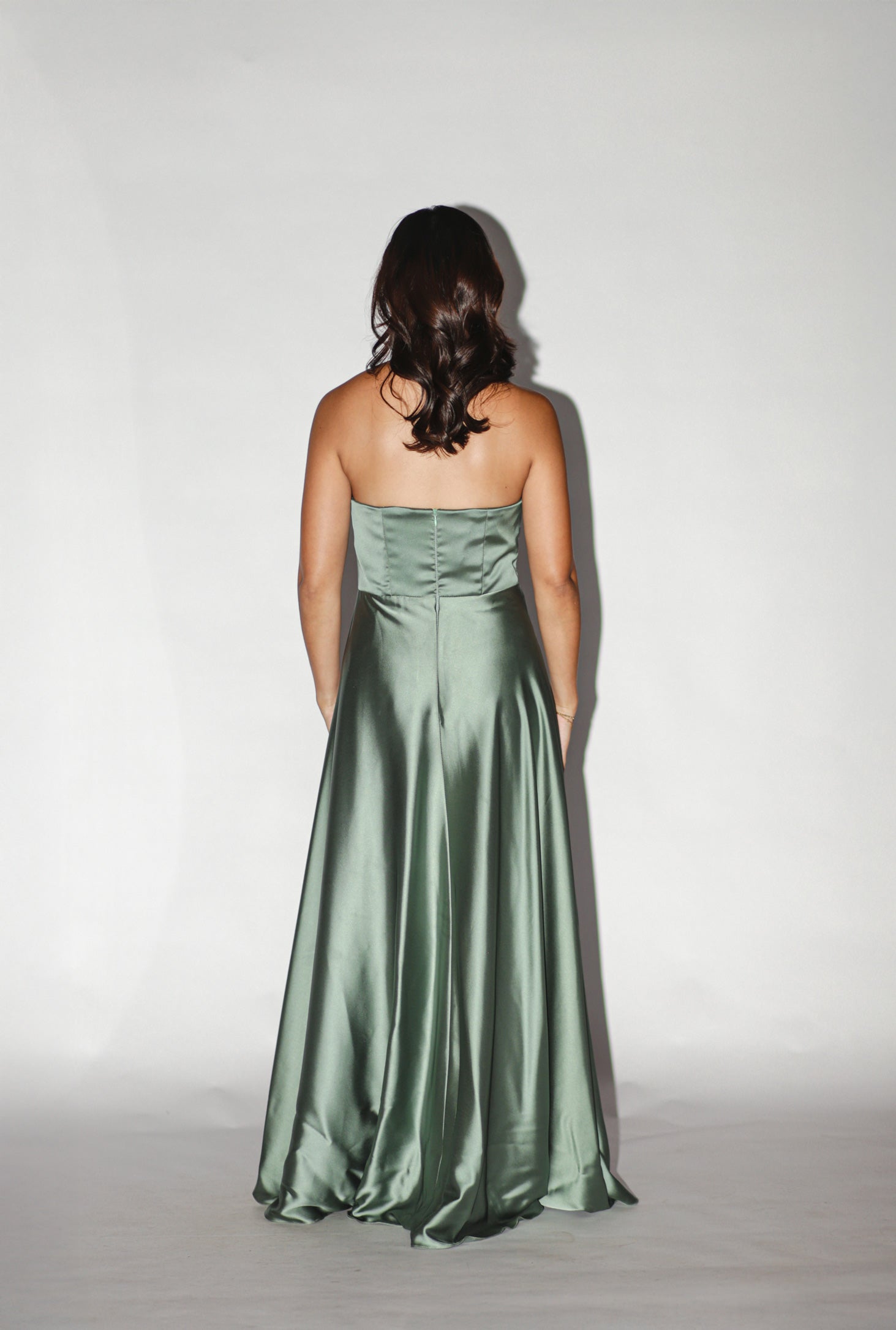 Moss Green Tube Gown