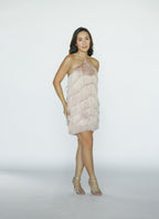 Pink Fringe Dress