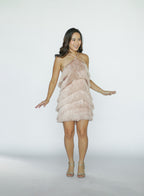 Pink Fringe Dress