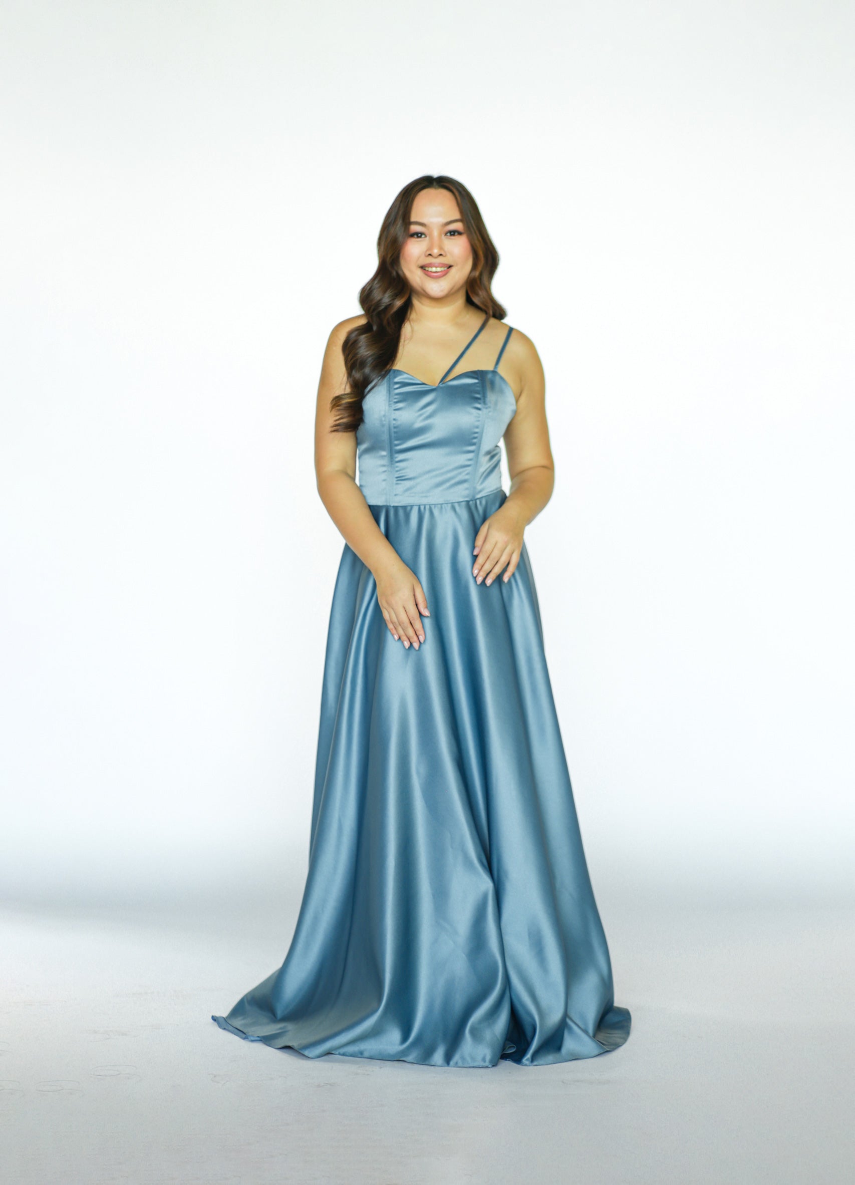 Dusty Blue Strappy Maxi Dress