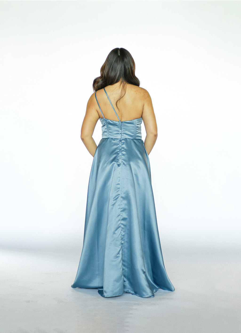 Dusty Blue Strappy Maxi Dress