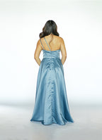 Dusty Blue Strappy Maxi Dress