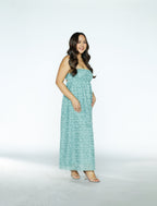 Seafoam Green Textured Midi Dress